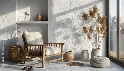 dining room with white wall UHD Wallpapar photo