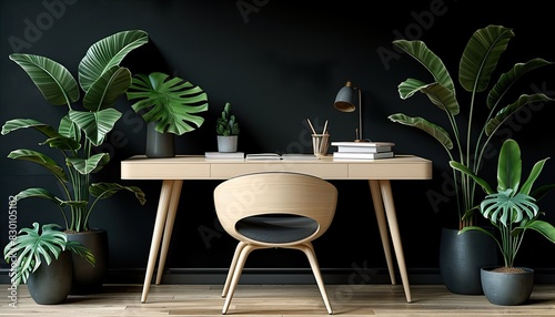 working room with chair UHD Wallpapar photo