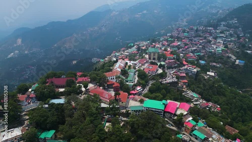 Mussoorie Hill Station Aerial View
