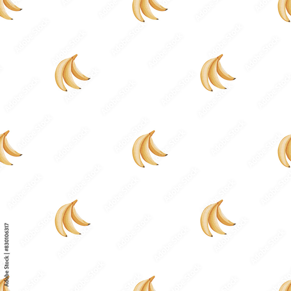 Fototapeta premium Seamless pattern with bananas