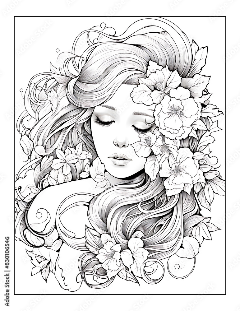 Dreamy Fairy Girl Coloring Pages Dreamy Fairy Girl Coloring Pages