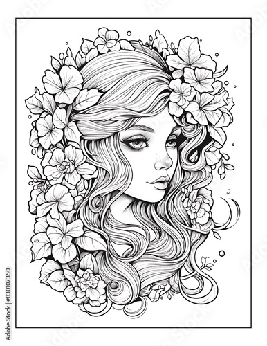 Dreamy Fairy Girl Coloring Pages