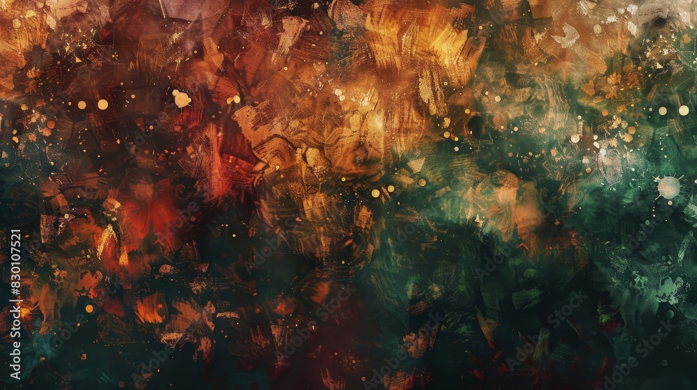 Fototapeta premium Overlapping autumn shades enhanced by luminous light background