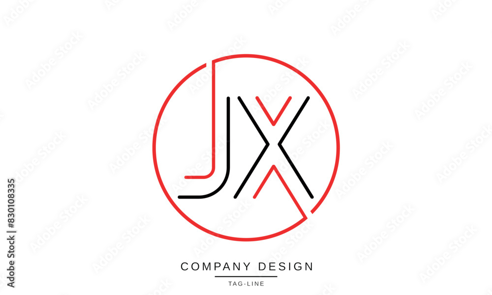 JX, XJ Abstract Letters Logo Monogram Design Font Icon Vector Initials JX, XJ Abstract Letters Logo Monogram Design Font Icon Vector Initials