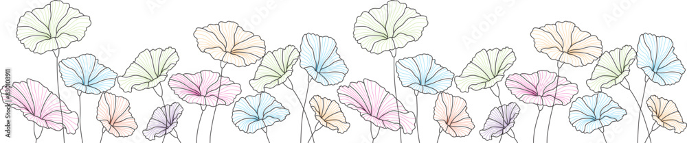 Obraz premium Spring line art style eps 10