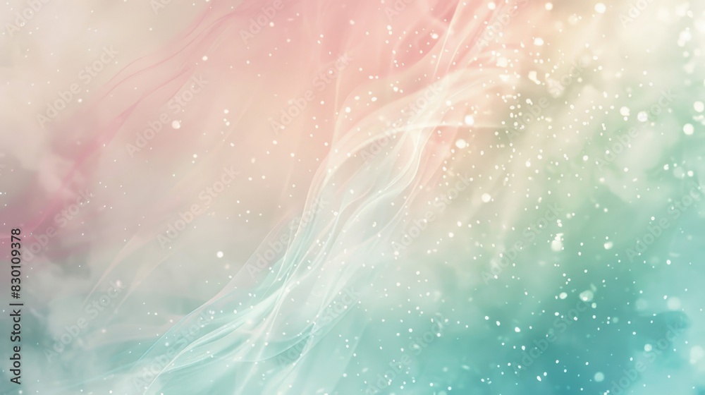 Fototapeta premium Light lemon and soft mint in a dreamy spring atmosphere with glow background