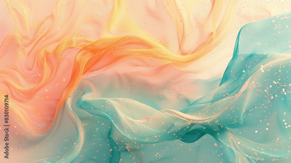 Fototapeta premium Spring abstract with gradients and shimmering textures background