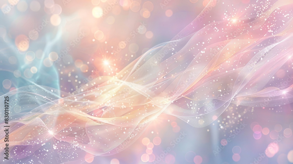 Fototapeta premium Soft spring mosaic: lavender mint and peach blend background