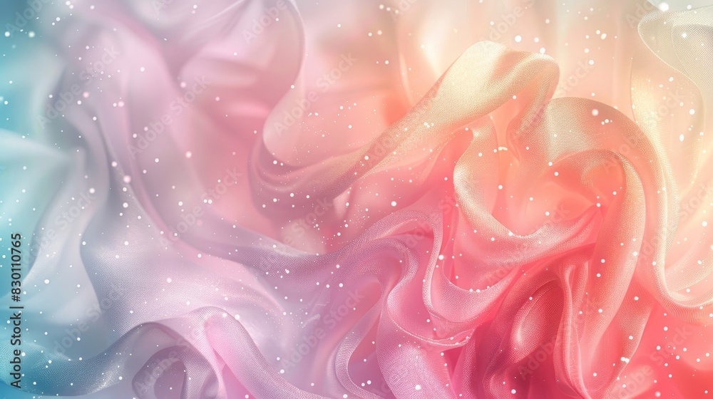 Fototapeta premium Turquoise dream: gradient from rose for spring background