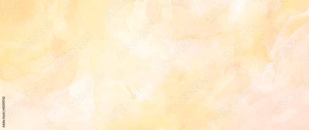 Abstract grunge orange vector watercolor background. Warm autumn background. Summer illustration. Hot backdrop. 