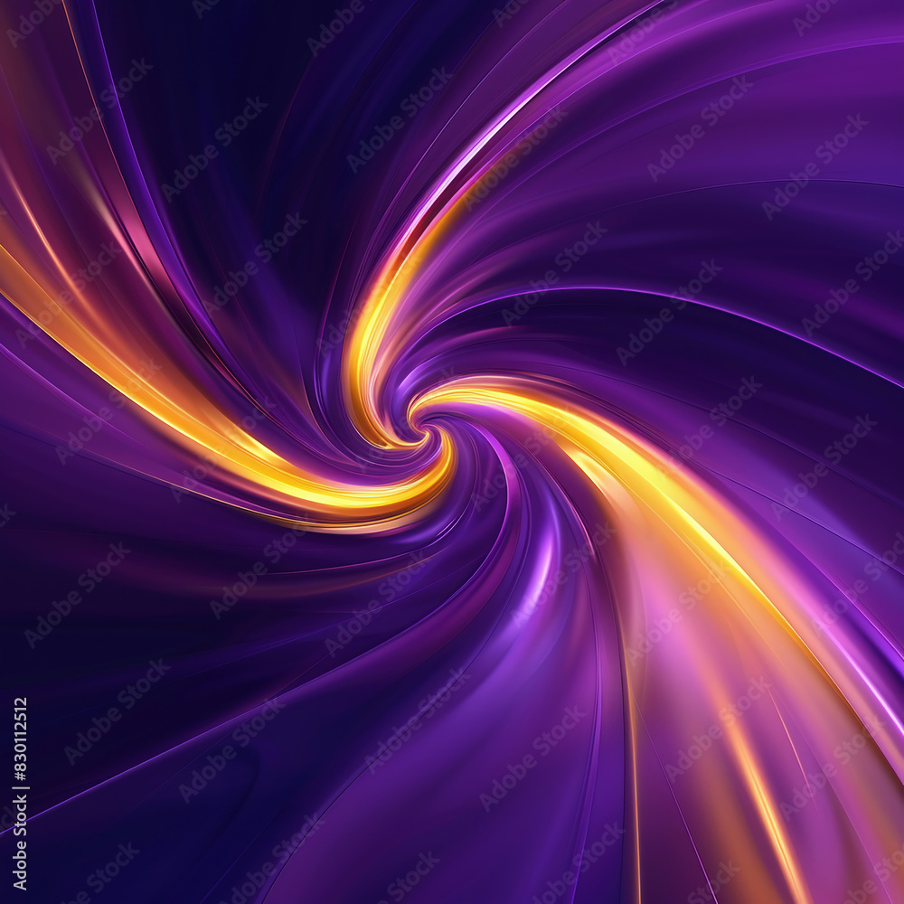 Obraz premium Abstract background with smooth lines in purple and orange colors. Vector illustration