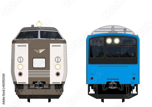 京都の列車No.3_183系2700番台 / 201系_Japanese Railroad Cars in "Kyoto"