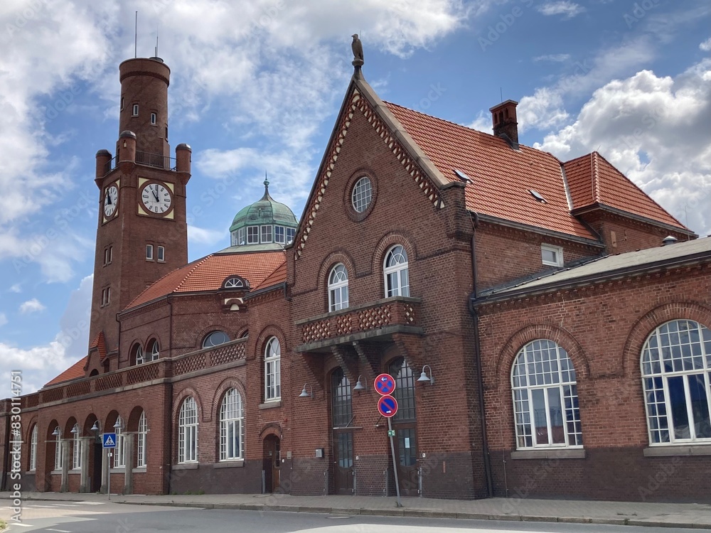 Historische Hapag Hallen als Auswanderungsmuseum in Cuxhaven an der Nordsee