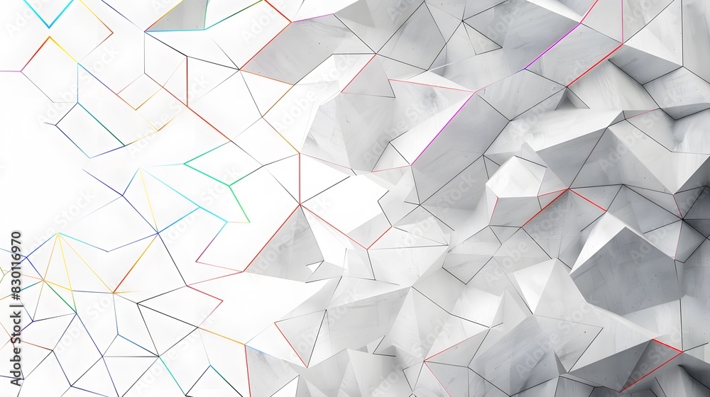 Obraz premium Contemporary design concept using abstract geometric shapes.