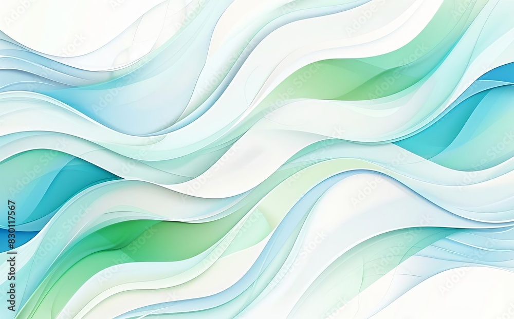Abstract Wave Pattern in Soft Blue and White Tones Abstract Wave Pattern in Soft Blue and White Tones