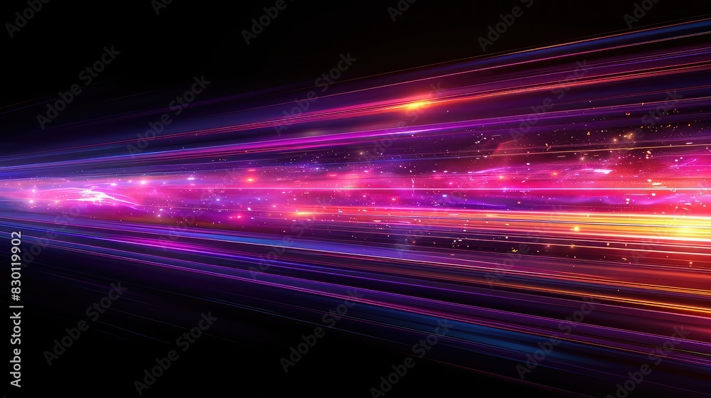 Obraz premium Fast dynamic background Abstract city street light effect lighting speed effect background