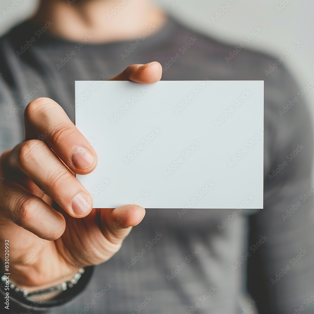 A blank business card as a mockup A blank business card as a mockup
