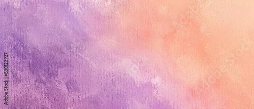 Peach Fuzz And Pastel Purple Backdrop Abstract Rough Painting Paper Texture Wallpaper Background