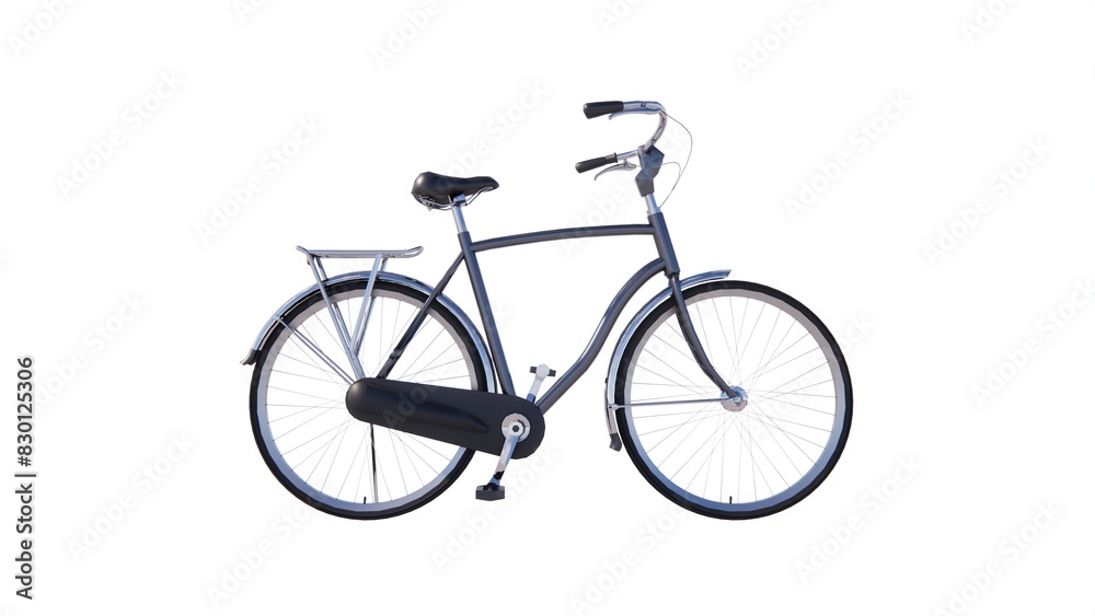Illustration of bicycle 3d model rendering Illustration of bicycle 3d model rendering
