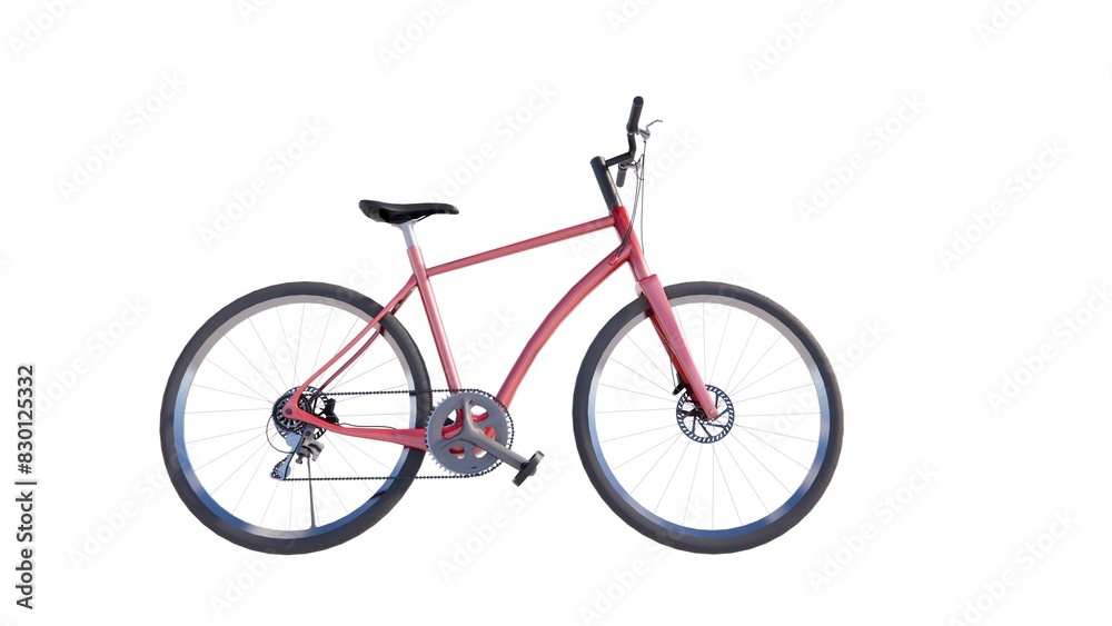 Illustration of bicycle 3d model rendering Illustration of bicycle 3d model rendering