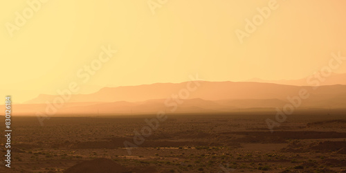 Obraz na płótnie Haze in the desert of Morocco w salonie