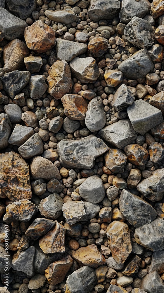 3D render of Gravel 3d render texture Pbr style 3D render of Gravel 3d render texture Pbr style