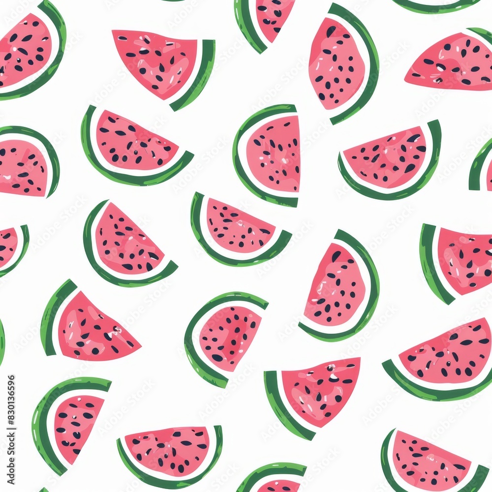 Cute Pastel Colour Watermelon Pattern White Background l Juicy Red Sliced Fruit Design Wallpaper l Fresh and Sweet Ananas Dessert Summer Print l Tropical Image Illustration Cute Pastel Colour Watermelon Pattern White Background l Juicy Red Sliced Fruit Design Wallpaper l Fresh and Sweet Ananas Dessert Summer Print l Tropical Image Illustration