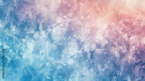 Winter abstract with blue silver pink marbling luminous light effects and misty textures wallpaper