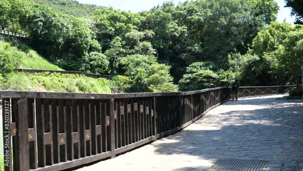 A view of Beitou Hot Spring, Famous Tourist Attraction in Taiwan A view of Beitou Hot Spring, Famous Tourist Attraction in Taiwan