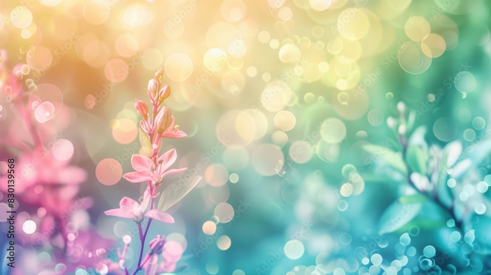 Pastel pinks greens and blues abstract with floral textures for spring wallpaper Pastel pinks greens and blues abstract with floral textures for spring wallpaper