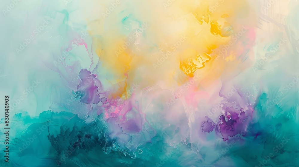 Vibrant abstract with teal lavender and yellow light effects wallpaper Vibrant abstract with teal lavender and yellow light effects wallpaper