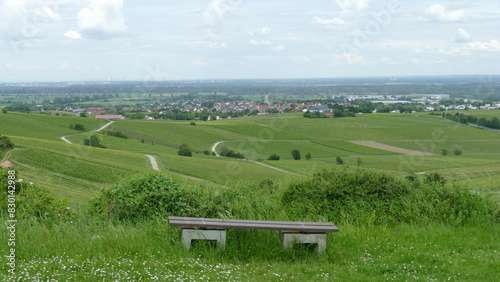 landscape with bench and sky © Lars