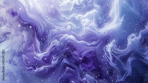 Abstract with icy lavender soft white and midnight blue swirls wallpaper