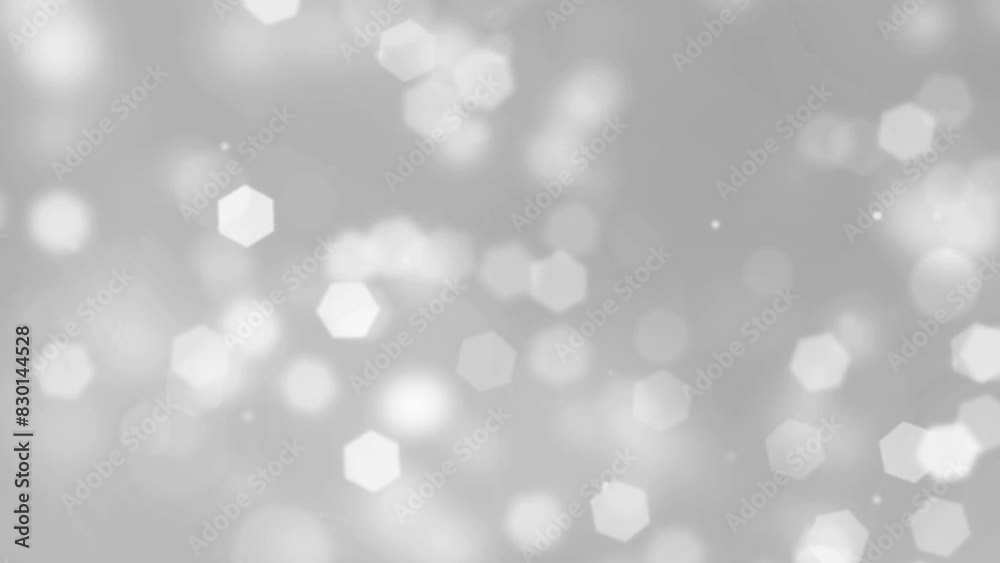 Beautiful white colored abstract background with hexagonal and round bokeh lights. Beautiful white colored abstract background with hexagonal and round bokeh lights.