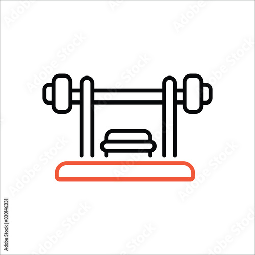 Bench Press vector icon