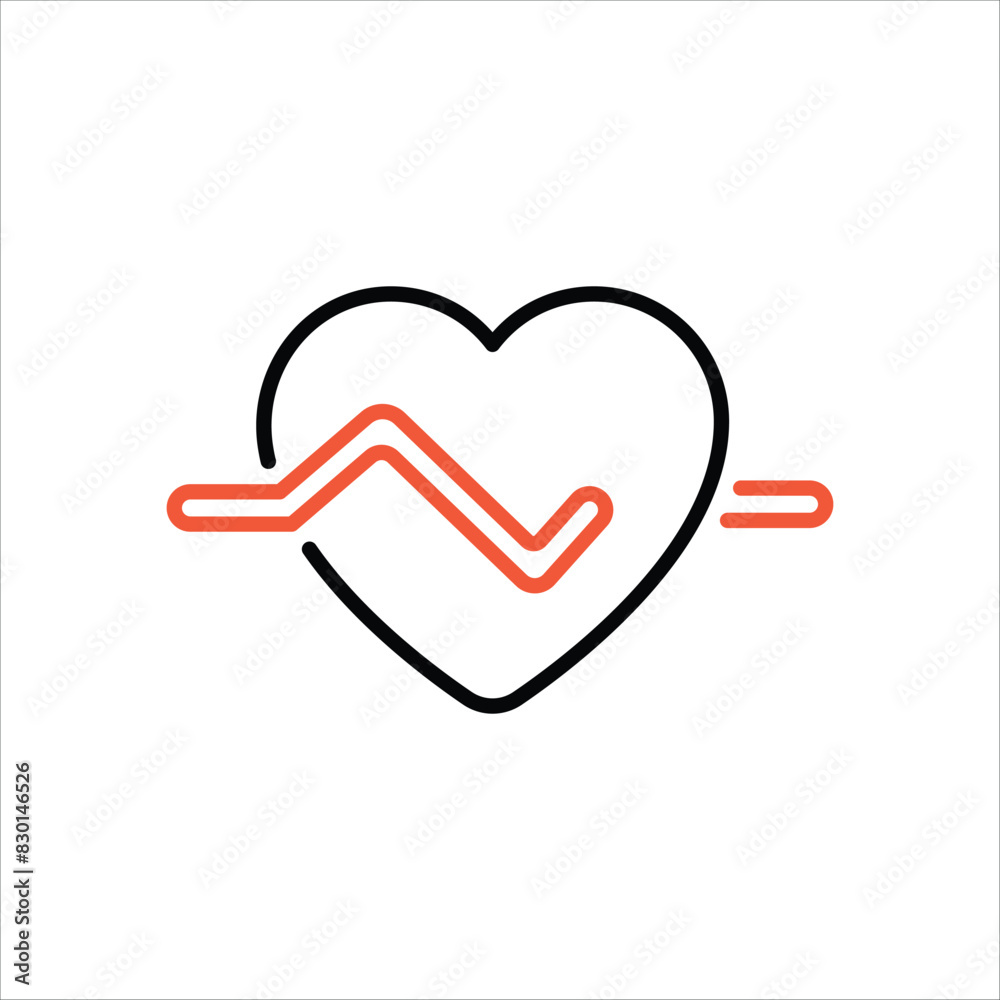Heart Rate vector icon Heart Rate vector icon