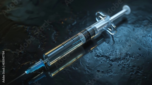 Syringe medical object generated by AI
