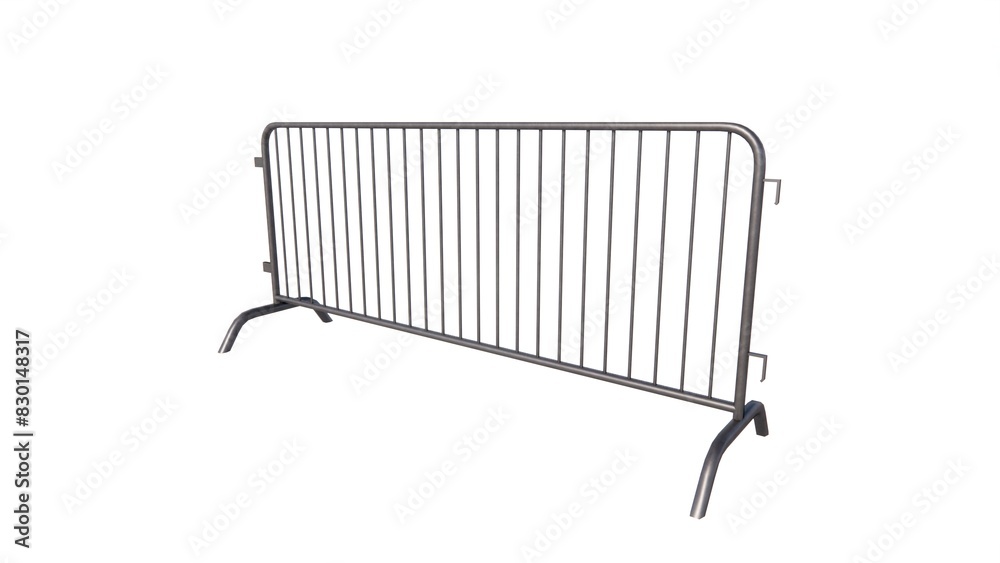 Barrier illustration of 3d model rendering Barrier illustration of 3d model rendering