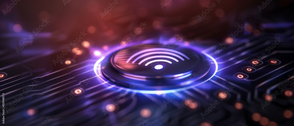 Obraz premium Radio Frequency IDentification technology concept