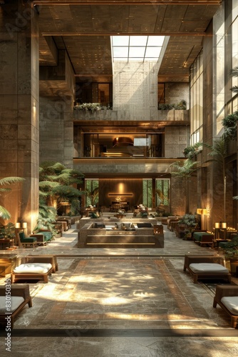 Modern Hotel Lobby Interior Design  Luxury and Comfort