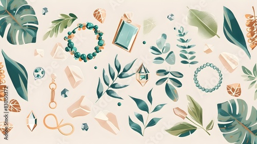 Stylish EcoFriendly Adornment D of Jewelry Crafted from Sustainable Materials