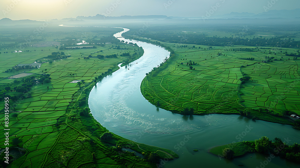 enchanting image of Indus River winding way through fertile plain of Punjab Sindh sustaining agriculture livelihood along course one of longest river Asia Indus lifeline million of people Pakistan sha enchanting image of Indus River winding way through fertile plain of Punjab Sindh sustaining agriculture livelihood along course one of longest river Asia Indus lifeline million of people Pakistan sha