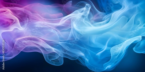 Wallpaper Mural Abstract Interlaced Smoke Effect in Futuristic Cosmic Design. Concept Abstract Art, Smoke Effect, Futuristic Design, Cosmic Theme Torontodigital.ca