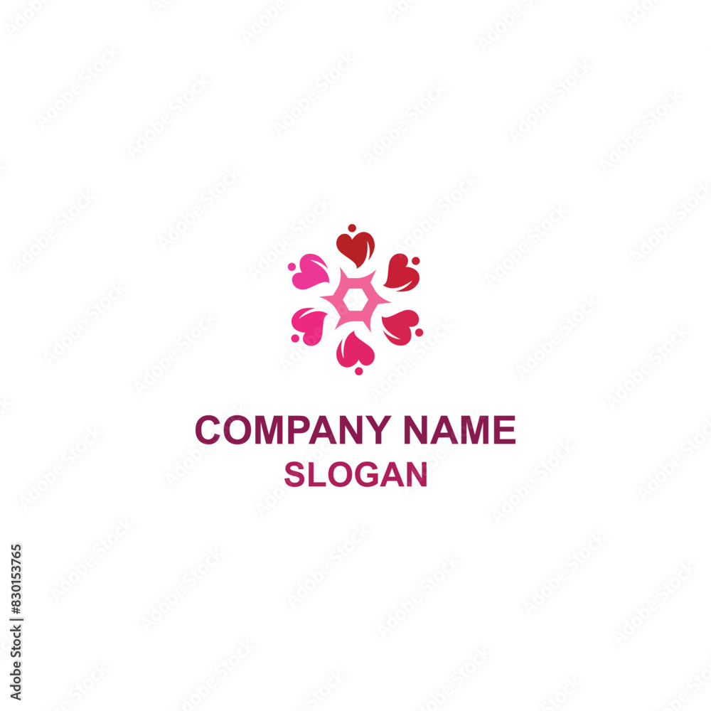 Abstract happy and love people, social community group template logo. Abstract happy and love people, social community group template logo.