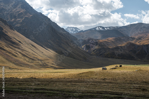 Road to Dzhyly Su. Caucasus mountains. Jilly-Su region. Kabardino-Balkaria Reublic. photo