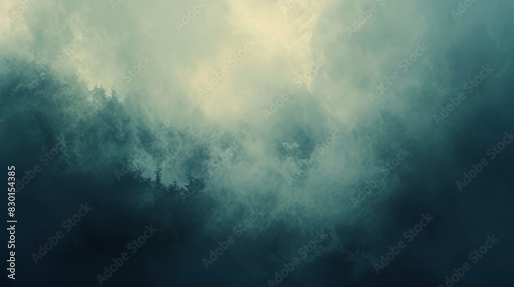 Fototapeta premium Fog naturre background illustration genegated by ai