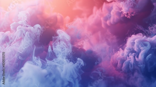 Smoke fog abstract background illustration generated by AI