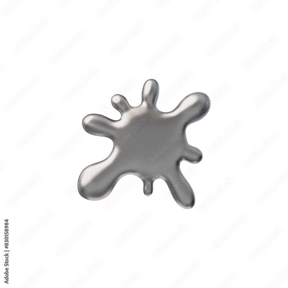 3D glossy chrome liquid blot, metal blob splash in Y2K style, vector volume melting steel, alloy bubble, silver shape 3D glossy chrome liquid blot, metal blob splash in Y2K style, vector volume melting steel, alloy bubble, silver shape