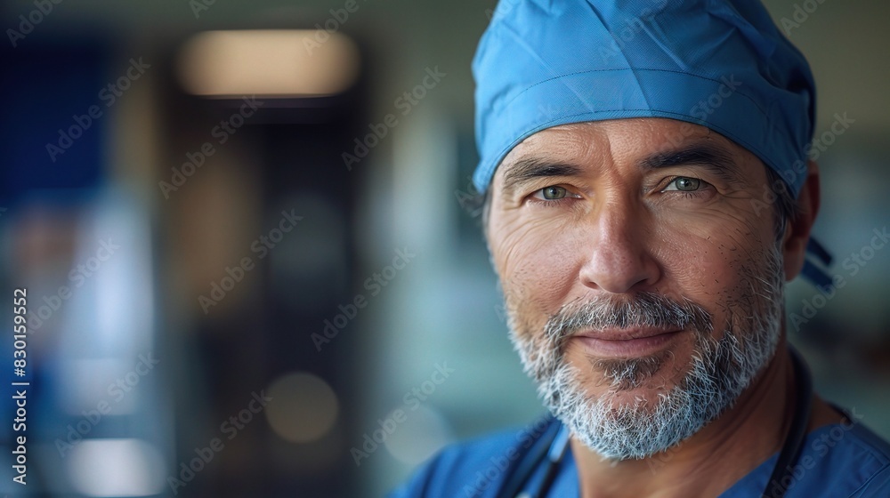 doctor professional portrait, the surgeon's caring demeanor evident in his gentle eyes doctor professional portrait, the surgeon's caring demeanor evident in his gentle eyes