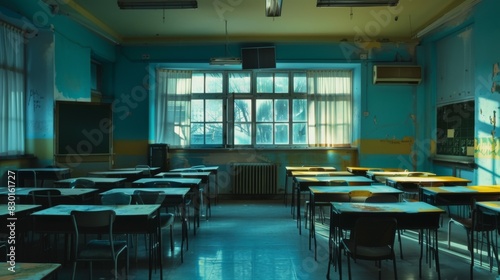 School interior illustration generated by ai